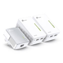 TP-Link TL-WPA4220 TKIT AV600 Powerline Wi-Fi Booster 2 LAN, 3 units TP-Link TL-WPA4220 TKIT AV600 Powerline Wi-Fi Booster 2 LAN, 3 units