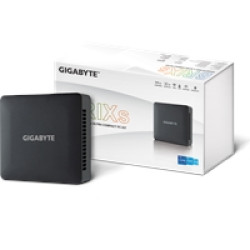 Gigabyte BRIX (GB-BRI3H-1315) Barebone Kit, Intel Core i3-1315U 4.5GHz 6 Core CPU, 2 x DDR4 SO-DIMM Slots, 1 x M.2-2280 Slot, 1 x 2.5 Inch SATA Slot, Wi-Fi 6 & Bluetooth 5.2 Gigabyte BRIX (GB-BRI3H-1315) Barebone Kit, Intel Core i3-1315U 4.5GHz 6 Core CPU, 2 x DDR4 SO-DIMM Slots, 1 x M.2-2280 Slot, 1 x 2.5 Inch SATA Slot, Wi-Fi 6 & Bluetooth 5.2