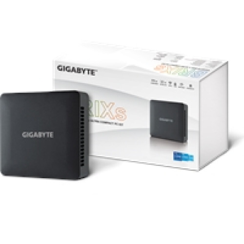 Gigabyte BRIX (GB-BRI3H-1315) Barebone Kit, Intel Core i3-1315U 4.5GHz 6 Core CPU, 2 x DDR4 SO-DIMM Slots, 1 x M.2-2280 Slot, 1 x 2.5 Inch SATA Slot, Wi-Fi 6 & Bluetooth 5.2 Gigabyte BRIX (GB-BRI3H-1315) Barebone Kit, Intel Core i3-1315U 4.5GHz 6 Core CPU, 2 x DDR4 SO-DIMM Slots, 1 x M.2-2280 Slot, 1 x 2.5 Inch SATA Slot, Wi-Fi 6 & Bluetooth 5.2