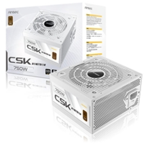 Antec CSK DC 750W White PSU, 80+ Bronze, Fully Wired, Antec's 5-year warranty Antec CSK DC 750W White PSU, 80+ Bronze, Fully Wired, Antec's 5-year warranty