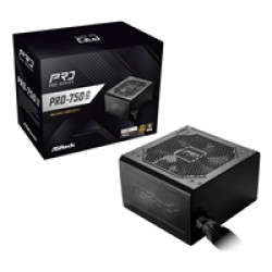 ASRock PRO-750G 750W ATX Power Supply Unit, 80 Plus Gold Certified, 120mm Silent Cooling Fan, High Efficiency PSU ASRock PRO-750G 750W ATX Power Supply Unit, 80 Plus Gold Certified, 120mm Silent Cooling Fan, High Efficiency PSU