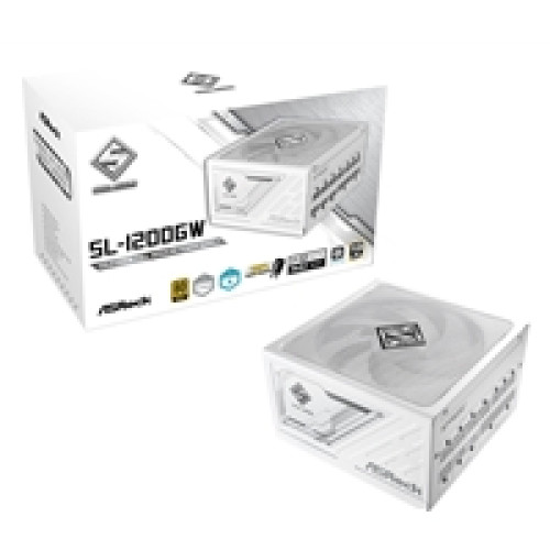 ASRock SL-1200GW 1200W ATX Power Supply Unit, 80 PLUS GOLD Certified, 135mm Striped Axial FDB Fan, High Efficiency PSU ASRock SL-1200GW 1200W ATX Power Supply Unit, 80 PLUS GOLD Certified, 135mm Striped Axial FDB Fan, High Efficiency PSU
