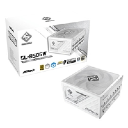 ASRock Steel Legend SL-850G 850W ATX Power Supply Unit, 80 Plus Gold Certified, 120mm Silent Cooling Fan, High Efficiency PSU