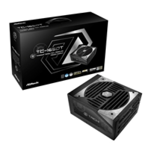 ASRock TC-1650T, 1600W ATX Power Supply Unit, 80 PLUS TITANIUM Certified. 135mm Striped Axial FDB Fan, High Efficiency PSU ASRock TC-1650T, 1600W ATX Power Supply Unit, 80 PLUS TITANIUM Certified. 135mm Striped Axial FDB Fan, High Efficiency PSU