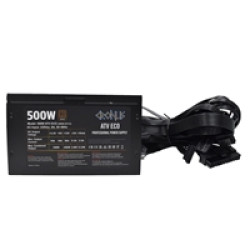 CRONUS 500W ATV ECO PSU, 120mm Silent Cooling Fan, 80 PLUS Bronze, Non Modular, Flat Black Cables, White Box CRONUS 500W ATV ECO PSU, 120mm Silent Cooling Fan, 80 PLUS Bronze, Non Modular, Flat Black Cables, White Box