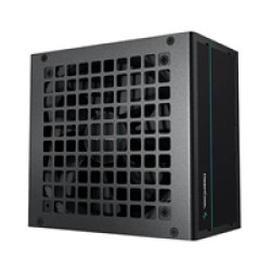 DeepCool PF500 500W PSU, 120mm Silent Hydraulic Bearing Fan, 80 PLUS White, Non Modular, UK Plug, Flat Black Cables, Efficient & Affordable