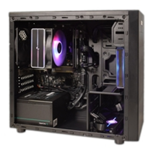 RGB Micro Tower - AMD Ryzen 3 4300G Quad Core 8 Thread 3.80GHz (4.00GHz Boost), 16GB DDR4 RAM, 1TB NVMe M.2, WiFi 6 + BT, 120mm RGB Air Cooler - Pre-Built PC RGB Micro Tower - AMD Ryzen 3 4300G Quad Core 8 Thread 3.80GHz (4.00GHz Boost), 16GB DDR4 RAM, 1TB NVMe M.2, WiFi 6 + BT, 120mm RGB Air Cooler - Pre-Built PC