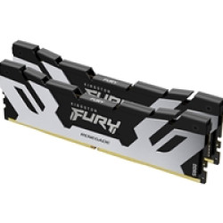 Kingston FURY Renegade KF564C32RSK2-64 64GB (2x 32GB) DIMM System Memory, 6400MHz, DDR5, CL32, Silver, Intel XMP Kingston FURY Renegade KF564C32RSK2-64 64GB (2x 32GB) DIMM System Memory, 6400MHz, DDR5, CL32, Silver, Intel XMP