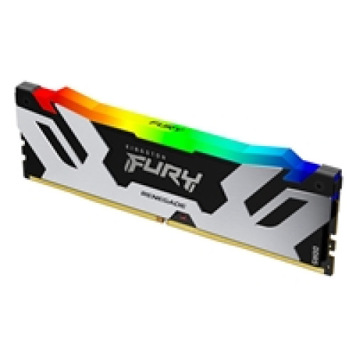Kingston FURY Renegade KF572C38RSA-24 24GB (1x 24GB) DIMM System Memory, 7200MHz, DDR5, CL38, Silver, RGB, Intel XMP