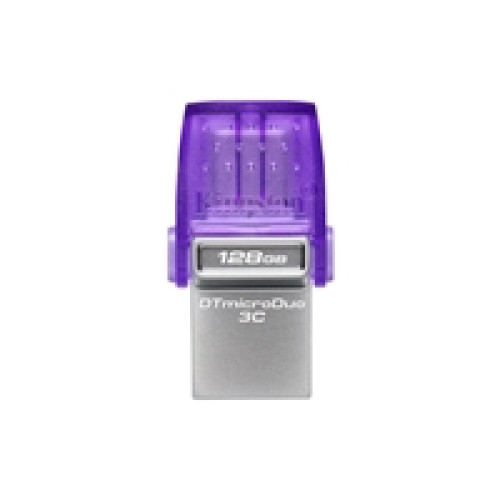 Kingston DataTraveler DTDUO3CG3/128GB 128GB MicroDuo USB OTG Flash Drive, 3C, USB-C and Type A Kingston DataTraveler DTDUO3CG3/128GB 128GB MicroDuo USB OTG Flash Drive, 3C, USB-C and Type A