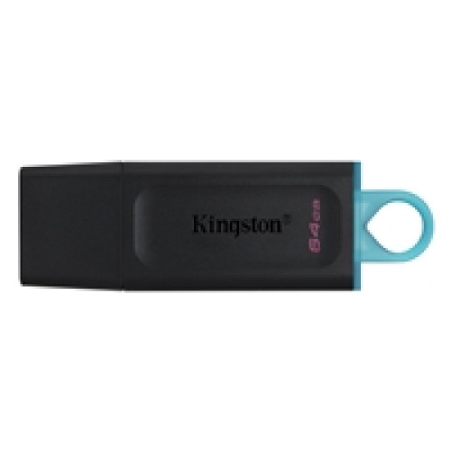 Kingston DataTraveler Exodia 64GB USB 3.2 Black with Cyan loop USB Flash Drive