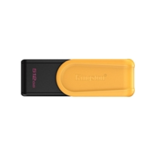 Kingston DataTraveler Exodia S DTXS/512GB USB Flash Drive, 512GB, USB 3.2, Black/Yellow, Swivel Cap Design Kingston DataTraveler Exodia S DTXS/512GB USB Flash Drive, 512GB, USB 3.2, Black/Yellow, Swivel Cap Design