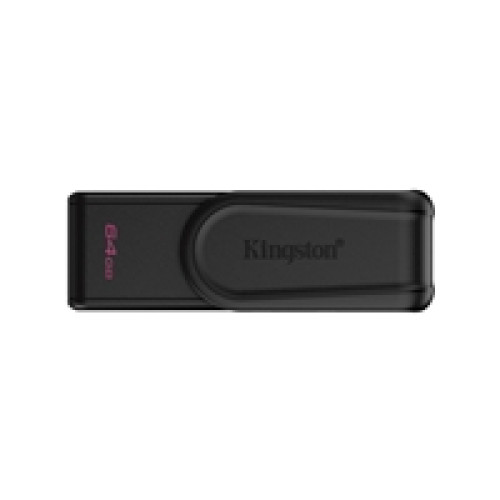 Kingston DataTraveler Exodia S DTXS/64GB USB Flash Drive, 64GB, USB 3.2,  Black, Swivel Cap Design