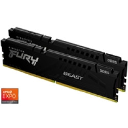 Kingston FURY Beast KF556C36BBEK2-32 32GB (2x 16GB) DIMM System Memory, 5600MHz, DDR5, CL36, Black, Intel XMP, AMD EXPO Kingston FURY Beast KF556C36BBEK2-32 32GB (2x 16GB) DIMM System Memory, 5600MHz, DDR5, CL36, Black, Intel XMP, AMD EXPO