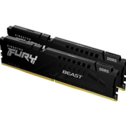 Kingston FURY Beast KF556C36BBEK2-64 64GB (2x 32GB) DIMM System Memory, 5600MHz, DDR5, CL36, Black, Intel XMP, AMD EXPO Kingston FURY Beast KF556C36BBEK2-64 64GB (2x 32GB) DIMM System Memory, 5600MHz, DDR5, CL36, Black, Intel XMP, AMD EXPO