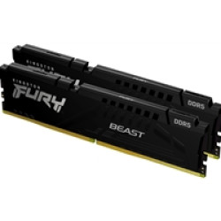 Kingston FURY Beast KF556C40BBK2-16 16GB (2x 8GB) DIMM System Memory, 5600MHz, DDR5, CL40, Black, Intel XMP Kingston FURY Beast KF556C40BBK2-16 16GB (2x 8GB) DIMM System Memory, 5600MHz, DDR5, CL40, Black, Intel XMP