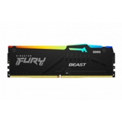 Kingston FURY Beast KF560C36BBEA-8 8GB (1x 8GB) DIMM System Memory, 6000MHz, DDR5, CL36, Black, RGB, Intel XMP, AMD EXPO Kingston FURY Beast KF560C36BBEA-8 8GB (1x 8GB) DIMM System Memory, 6000MHz, DDR5, CL36, Black, RGB, Intel XMP, AMD EXPO