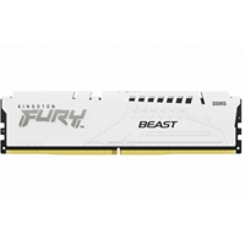 Kingston FURY Beast KF560C36BWE2-16 16GB (1x 16GB) DIMM System Memory, 6000MHz, DDR5, CL36, White, Intel XMP, AMD EXPO Kingston FURY Beast KF560C36BWE2-16 16GB (1x 16GB) DIMM System Memory, 6000MHz, DDR5, CL36, White, Intel XMP, AMD EXPO