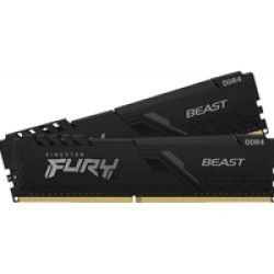 Kingston FURY Beast KF436C18BBK2/64 64GB (2x 32GB) DIMM System Memory, 3600MHz, DDR4, CL18, Black, Intel XMP Kingston FURY Beast KF436C18BBK2/64 64GB (2x 32GB) DIMM System Memory, 3600MHz, DDR4, CL18, Black, Intel XMP