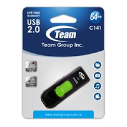 Team C141 64GB USB 2.0 Green USB Flash Drive Team C141 64GB USB 2.0 Green USB Flash Drive