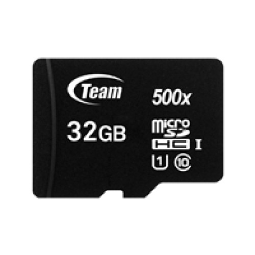 Team 32GB Micro SDHC Class 10 UHS-I Flash Card with Adapter Team 32GB Micro SDHC Class 10 UHS-I Flash Card with Adapter