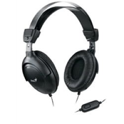 Genius HS-M505X Headset with Mic, 3.5mm Connection, Plug and Play with Adjustable Headbandand, In-line microphone and Volume Control, Black Genius HS-M505X Headset with Mic, 3.5mm Connection, Plug and Play with Adjustable Headbandand, In-line microphone and Volume Control, Black