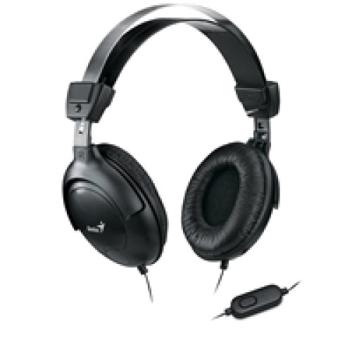 Genius HS-M505X Headset with Mic, 3.5mm Connection, Plug and Play with Adjustable Headbandand, In-line microphone and Volume Control, Black Genius HS-M505X Headset with Mic, 3.5mm Connection, Plug and Play with Adjustable Headbandand, In-line microphone and Volume Control, Black