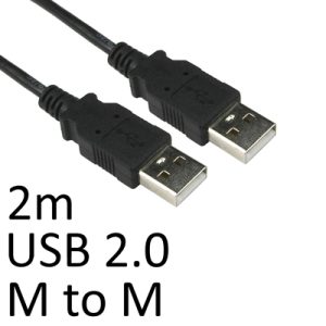 usb-2-0-a-m-to-usb-2-0-a-m-2m-black-oem-data-cable