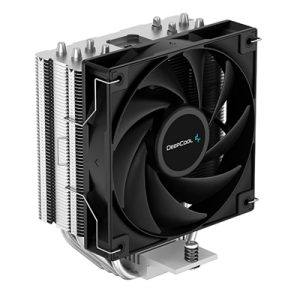 deepcool-ag400-fan-cpu-cooler-universal-socket-high-efficiency-120mm-pwm-cooling-black-fan-2000rpm-4-heat-pipes-220w-heat-dissipation-power-unique-matrix-fin-design-intel-lga-1700-bracket-inclu