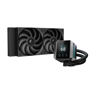 deepcool-mystique-240-cpu-cooler-personalized-cooling-with-2-8-tft-lcd-screen-and-enhanced-pump-performance-5-year-warranty
