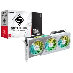 asrock-amd-radeon-rx-9060-xt-steel-legend-oc-16gb-gddr6-graphics-card-2048-streams-3320mhz-boost-clock-triple-fan-2x-displayports-1x-hdmi-port
