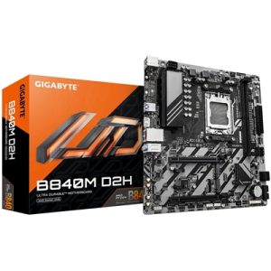 gigabyte-b840m-d2h-amd-am5-socket-motherboard-micro-atx-2x-ddr5-slots-2x-m-2-socket-2-5gbe-lan-1x-hdmi-port