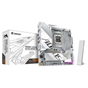 gigabyte-b850m-aorus-elite-wifi6e-ice-amd-am5-socket-motherboard-micro-atx-4x-ddr5-slots-2x-m-2-sockets-fitted-i-o-shield-2-5gbe-lan-wi-fi-6e-1x-displayport-1x-hdmi-port