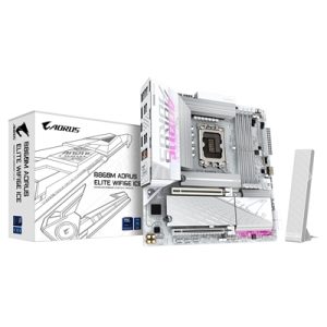 gigabyte-b860m-aorus-elite-wifi6e-ice-intel-1851-socket-motherboard-micro-atx-4x-ddr5-slots-3x-m-2-sockets-fitted-i-o-shield-2-5gbe-lan-wi-fi-6e-1x-displayport-1x-hdmi-1x-usb-c-usb4