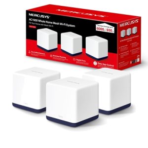 mercusys-halo-h50g-3-pack-ac1900-whole-home-mesh-wi-fi-system-600-mbps-at-2-4-ghz-1300-mbps-at-5-ghz-3x-internal-antennas-3x-gigabit-ports-per-unit-halo-app-one-unified-network-seamless-roam