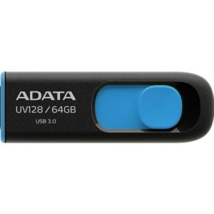 adata-uv128-64gb-usb-3-2-gen-1-flash-drive-capless-design-black-blue